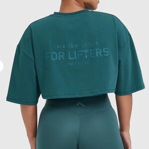 Oner active classic lifters graphic relaxed crop lightweight t-shirt